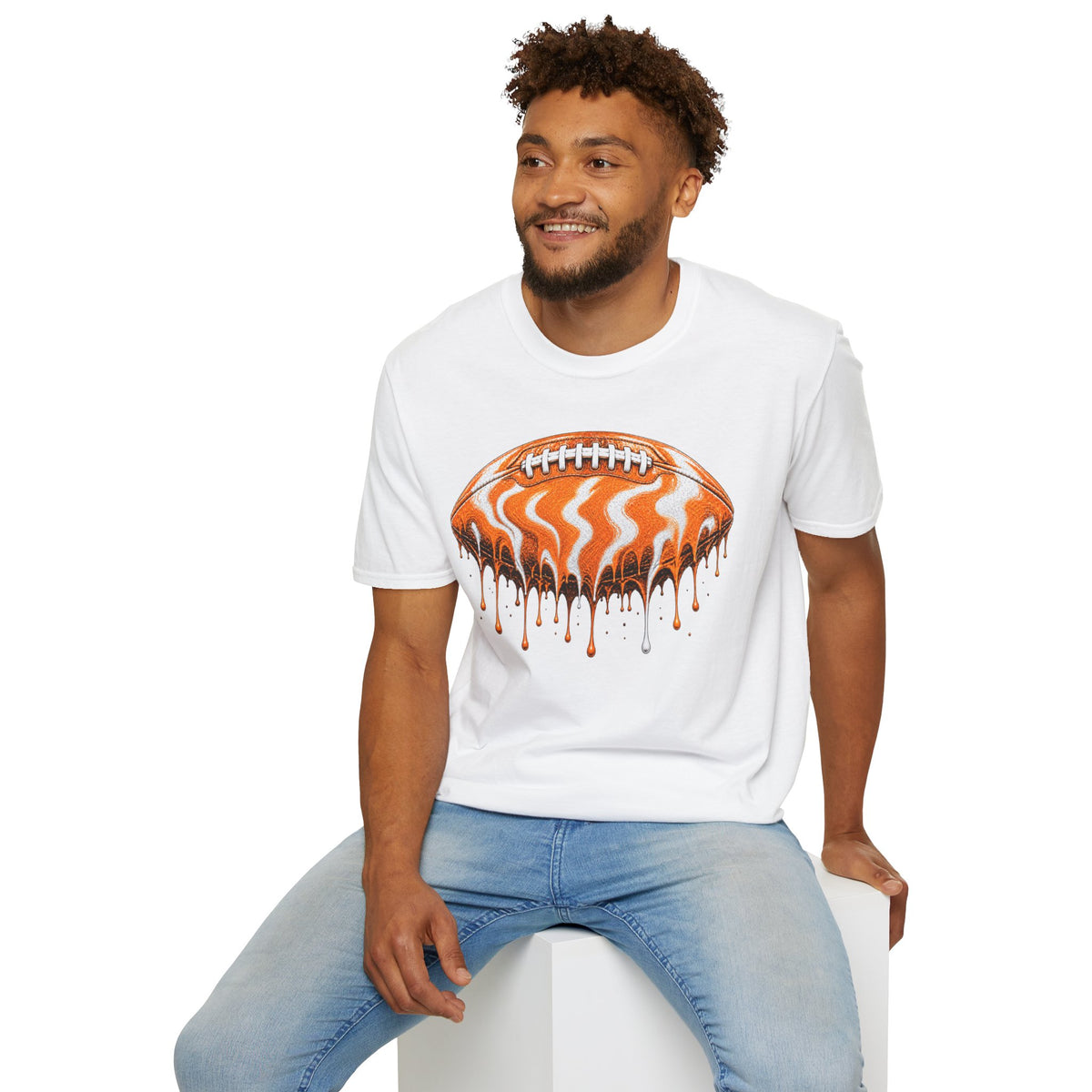 Tennessee Volunteers Drip Football T-Shirt