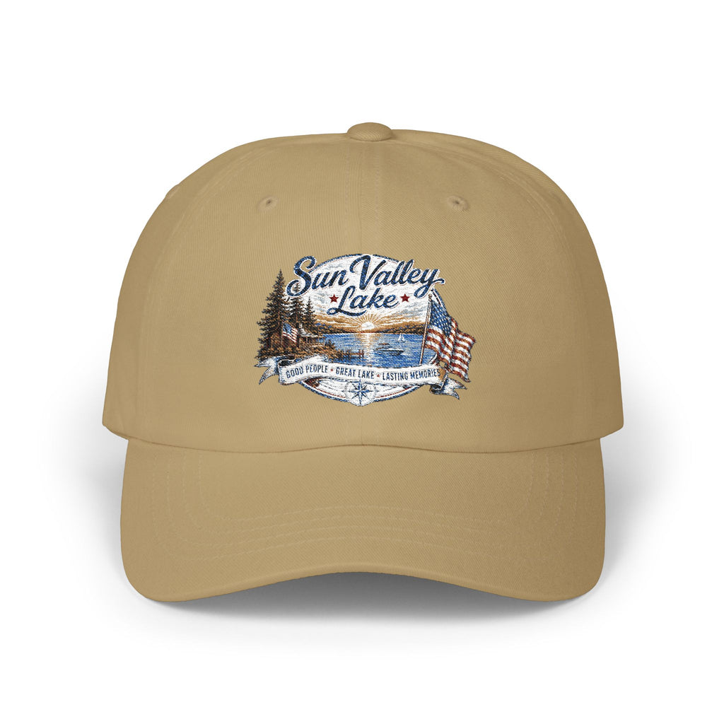 Sun Valley Lake Embroidered Cap - Adjustable Lake Life Hat