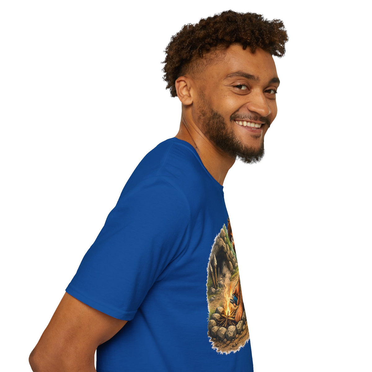 Caveman Discovers a Lighter T-Shirt
