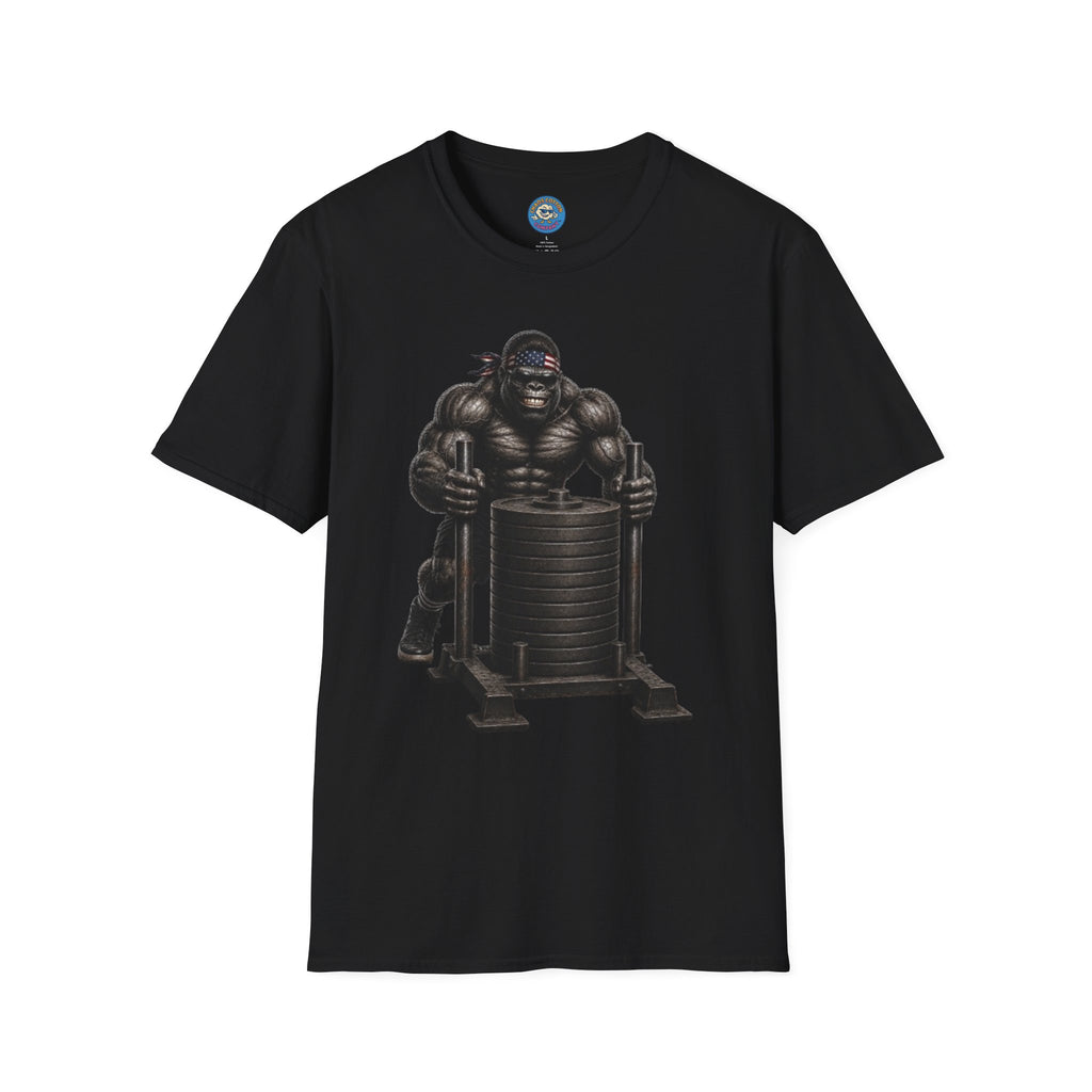 Gorilla Weightlifting T-Shirt (Pushing Sled)