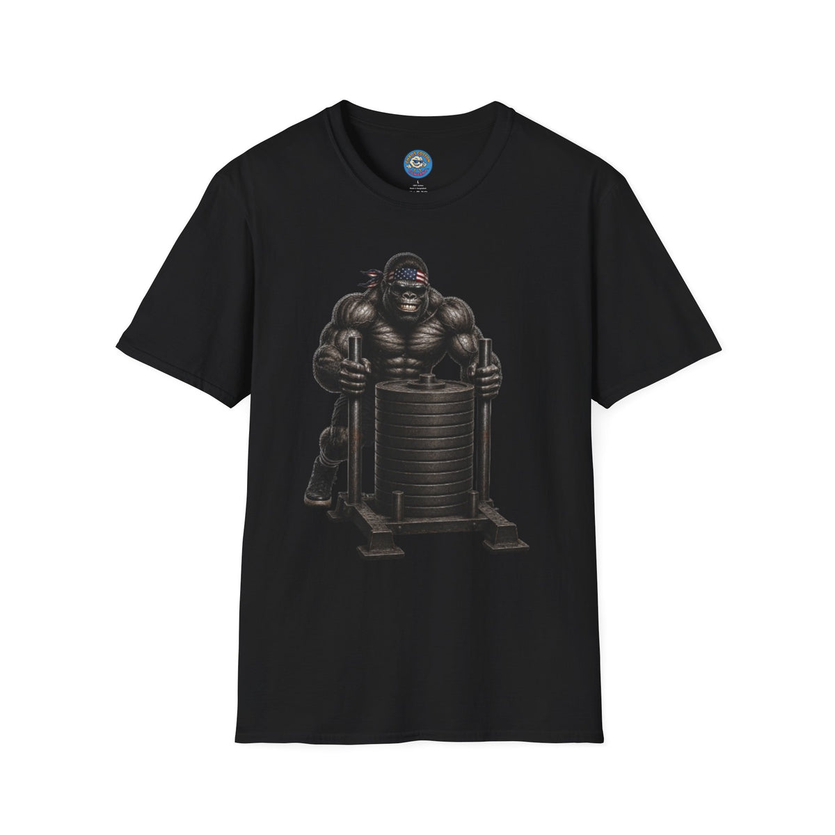 Gorilla Weightlifting T-Shirt (Pushing Sled)