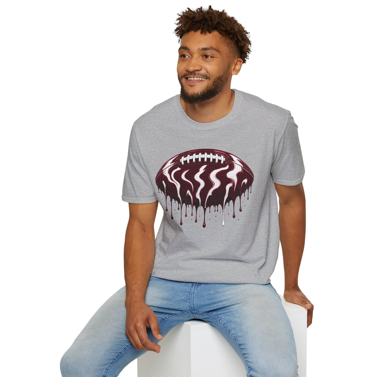 Texas A&M Aggies Drip Football T-Shirt