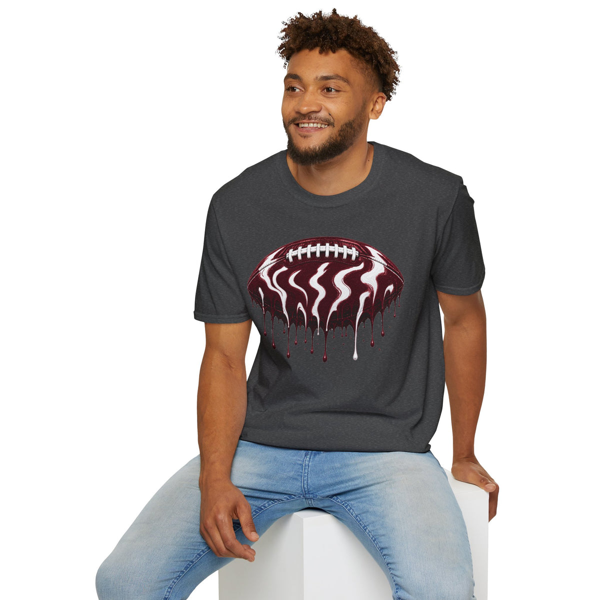 Texas A&M Aggies Drip Football T-Shirt