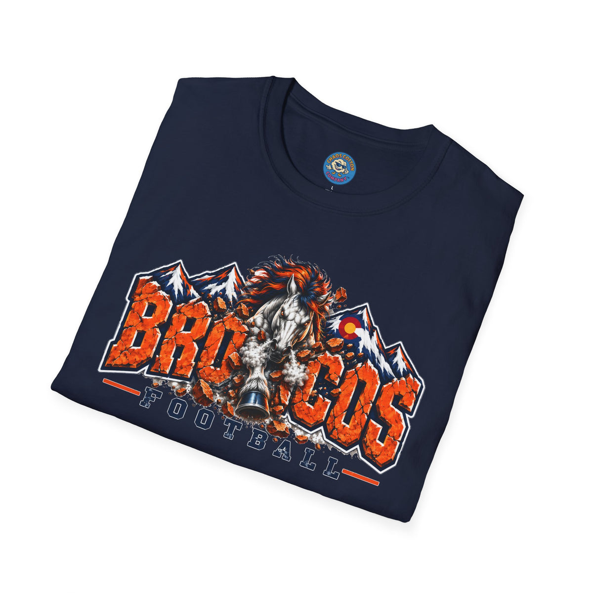 Broncos Football Mountain T-Shirt (V5)