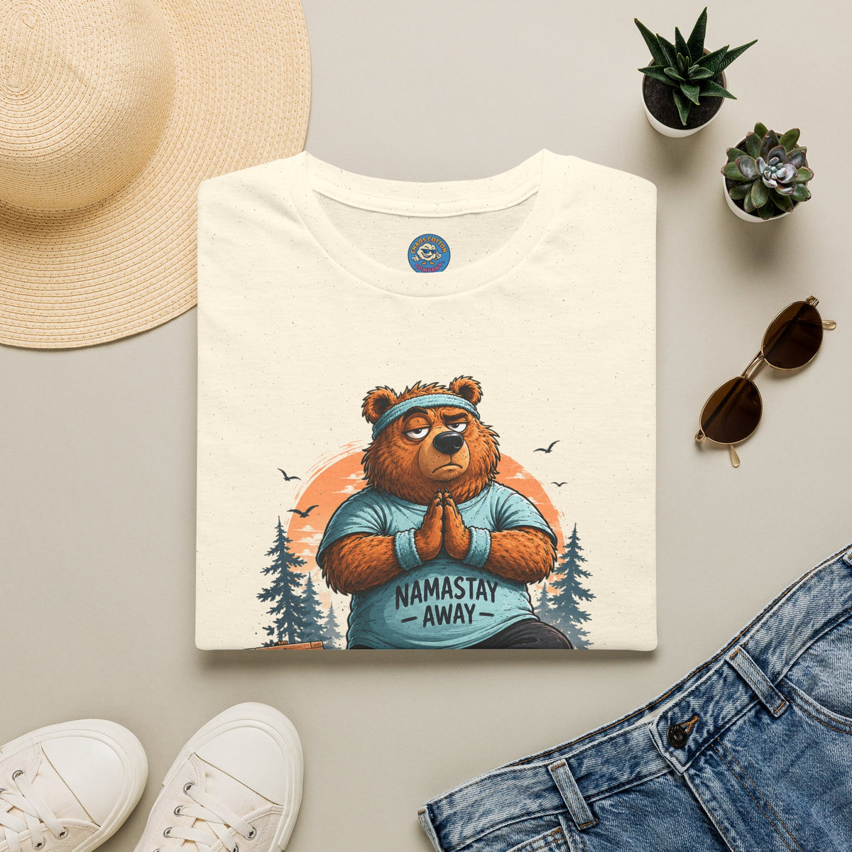 Namastay Away Bear Yoga T-Shirt
