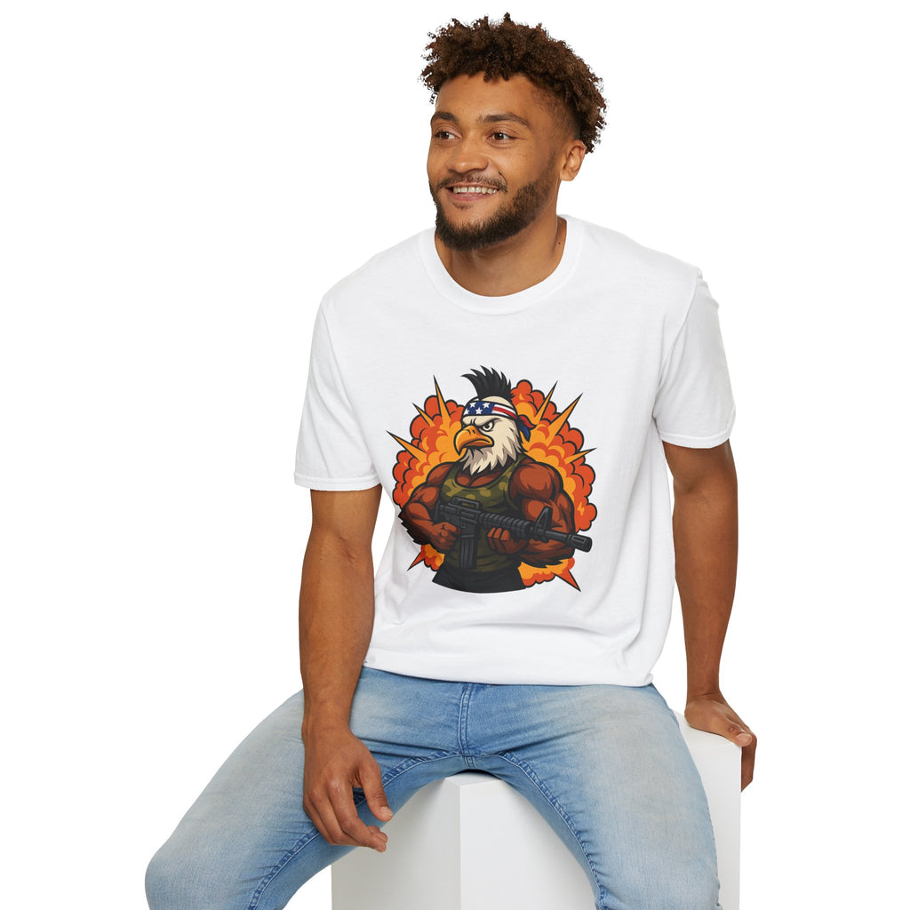 Patriotic Eagle Warrior T-Shirt