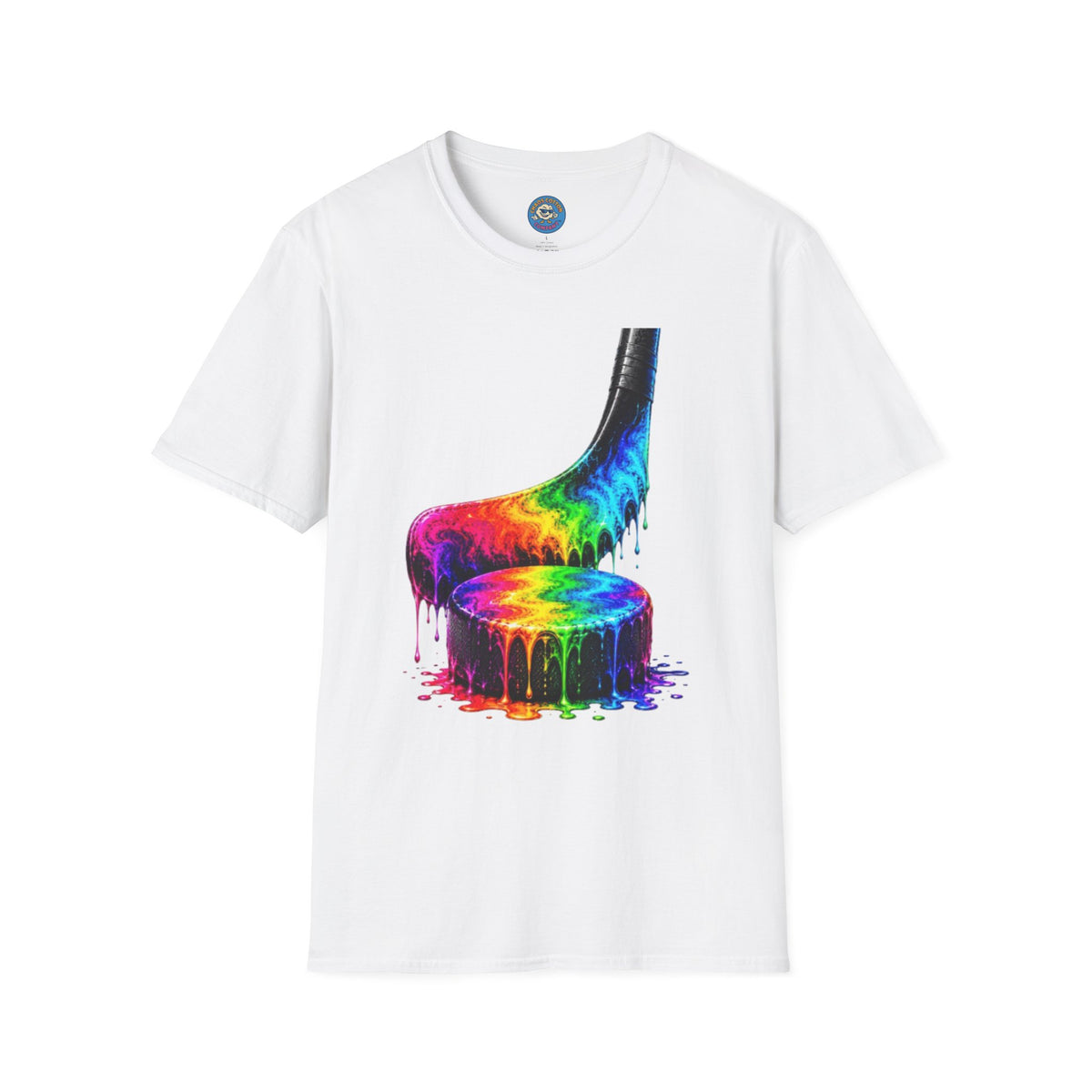 Rainbow Drip Hockey T-Shirt