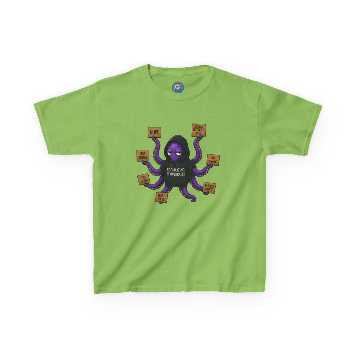 Anti-Social Octopus Kid's T-Shirt