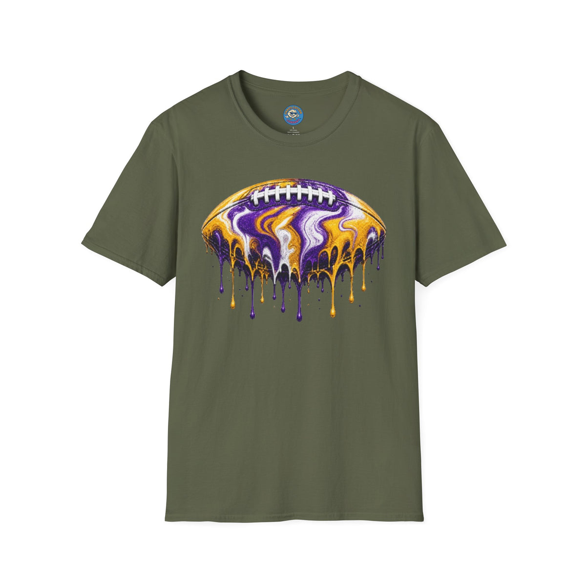 LSU Football Drip T-Shirt
